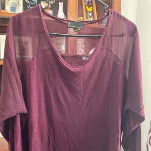 I jeans by buffalo burgundy blouse size extra large